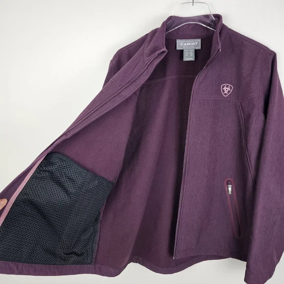 Ariat Women's New Team Softshell Jacket - Mulberry Heather - XXL - Picture 8 of 16